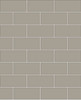 KItchen & Bath Essentials by Brewster 2766-23753 Parkway Grey Subway Tile Wallpaper