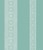 A-Street Prints by Brewster 1014-001834 Kismet Brynn Turquoise Paisley Stripe Wallpaper