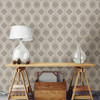 A-Street Prints by Brewster 2697-78052 Linkage Brown Trellis Wallpaper