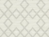 Kenneth James by Brewster 2765-BW40408 Geo Vana Light Grey Woven Diamond Wallpaper