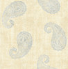 Brewster 2671-22414 Azmaara Kashmir Yellow Paisley Wallpaper