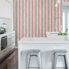 A-Street Prints by Brewster 2782-24518 Quake Coral Abstract Stripe Wallpaper Coral