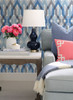 A-Street Prints by Brewster 2656-004043 Harbour Blue Lattice Wallpaper