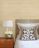 Kenneth James by Brewster 63-54727 Shangri La Fen Qi Taupe Grasscloth Wallpaper
