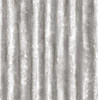 2701-22336 Corrugated Metal Industrial Texture with Clean Sheen Aesthetic Wallpaper Silver Metallic Colors Modern Style Non Woven Unpasted Wall Covering by Brewster Made in Great Britain