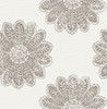 A-Street Prints by Brewster 2793-24748 Sol Espresso Medallion Wallpaper