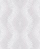 A-Street Prints by Brewster 2793-87327 Feliz Silver Beaded Ogee Wallpaper