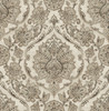 Chesapeake by Brewster 3114-003320 Manhattan Club Carnegie Black Damask Wallpaper