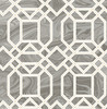 A−Street Prints by Brewster 2763-24245 Moonlight Daphne Grey Trellis Wallpaper
