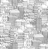 2716-23806 Limelight White City Wallpaper Modern City Life Unpasted Non Woven Material Eclipse Collection from A-Street Prints by Brewster Made in Great Britain