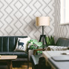 2716-23863 Mosaic Grey Grid Wallpaper Modern Diamond Grid Unpasted Non Woven Material Eclipse Collection from A-Street Prints by Brewster Made in Great Britain