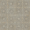 Kenneth James by Brewster PS40806 Palm Springs Twist Brown Medallion Wallpaper