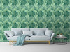 GW2007W - Grace & Gardenia Exotic Blue Green Tropical Banana Leaf Peel and Stick Wallpaper Grace & Gardenia