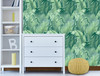 GW2007W - Grace & Gardenia Exotic Blue Green Tropical Banana Leaf Peel and Stick Wallpaper Grace & Gardenia