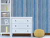 Blue & Grey Contemporary Stripe Peel and Stick Wallpaper Grace & Gardenia Contact Paper