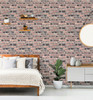 Grace & Gardenia GW2001W Antique Red Brick Peel and Stick Wallpaper