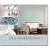 Norwall Wallcoverings Silk Impressions 2 MD29402  In-Register White Wedding Trail Wallpaper Pink Purple Blue