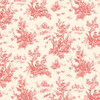 Norwall Wallcoverings AB27657 Abby Rose 3 Toile Wallpaper Red/Ochre