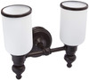 Bristol Way 2 Light LED Vanity In Oil Rubbed Bronze ELK 11591/2-LED White Glass