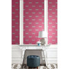 Seabrook Wallpaper in Black, Green, Metallic, Pink TA20301