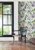 A-Street Prints by Brewster 2656-004001 Descano Exotic Plum Botanical Wallpaper