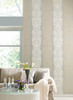 York Wallcoverings DN3804 Candice Olson Modern Luxe Harmony Wallpaper golden glow, cream, egg shell
