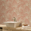 Kitchen Bed Bath IV by Brewster 2686-21718 Reed Red Palm Wallpaper