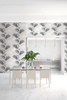 Kenneth James by Brewster PS41600 Palm Springs Holiday String Charcoal Texture Wallpaper