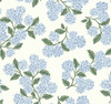 York Hydrangea Wallpaper Blue/White RI5143 Rifle Paper Co.