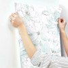 York Wallcoverings CL2517 Floral Dreams Wallpaper Blue. Green