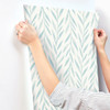 York Magnolia Home 3 Willow Wallpaper, Blue