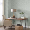 GYX1054 Grace & Gardenia Tropical Blue Faux Grasscloth Peel and Stick Wallpaper 27"x20'