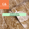 Brown Marble Commercial Grade Contact Paper Self Adhesive Removable 23.50" x 16 ft