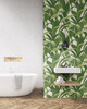 Tropical Banana Leaves Peel & Stick Wallpaper GW1004, Green Contact Paper