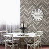 KItchen & Bath Essentials by Brewster 2766-23755 Mammoth Light Grey Diagonal Wood Wallpaper