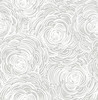 2716-23832 Celestial Grey Floral Wallpaper Modern Flair Unpasted Non Woven Material Eclipse Collection from A-Street Prints by Brewster Made in Great Britain