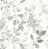 2716-23867 Gossamer Grey Botanical Wallpaper Modern Watercolor Unpasted Non Woven Material Eclipse Collection from A-Street Prints by Brewster Made in Great Britain