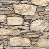 NuWallpaper by Brewster NU2065 Hadrian Stone Wall Brown Texture Peel & Stick Wallpaper