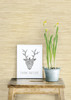 Brewster 2704-22267 For Your Bath III Natalie Taupe Faux Grasscloth Wallpaper