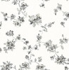 Chesapeake by Brewster 3115-24482 Cyrus Black Floral Wallpaper