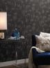 York Wallcoverings VA1225 Aviva Stanoff Stardust Wallpaper Grey