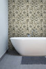 York Wallcoverings HO3362 Deep Sea Toile Wallpaper Tan