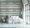 Grace & Gardenia G65016 Reclaimed Wood Turquoise / Gray Wallpaper