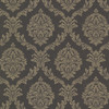 Beacon House by Brewster 495-69060 Tennyson Brown Shimmer Damask Wallpaper