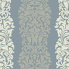 York Wallcoverings DN3803 Candice Olson Modern Luxe Harmony Wallpaper shining smoke blue, egg shell, whisper of grey