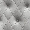Norwall Wallcoverings LL29571 Illusions 2 Buttonback Gray Silver Wallpaper