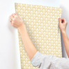 York Magnolia Home 3 Stacked Scallops Wallpaper, Yellow