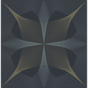 Radius Navy Geometric WWH25526 Brewster Wallpaper