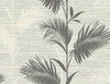 Kenneth James by Brewster PS40300 Palm Springs Away On Holiday Black Palm Wallpaper