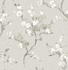 A-Street Prints by Brewster 2764-24306 Mistral Bliss Taupe Blossom Wallpaper